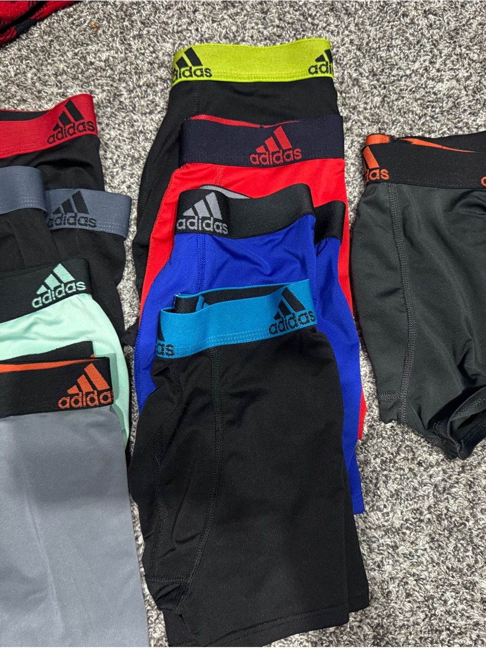 BOYS ADIDAS BOXER BRIEFS - 9 Pairs . SIZE 10-12